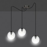 Lampa wisząca Gigi III - 3 szklane kule | Emibig