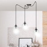 Lampa wisząca Gigi III - 3 szklane kule | Emibig