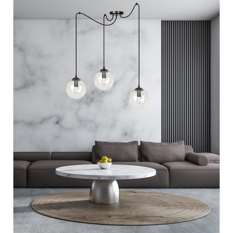 Lampa wisząca Gigi III - 3 szklane kule | Emibig