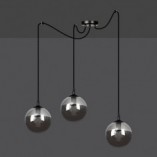 Lampa wisząca Gigi III | 3 szklane kule | Emibig