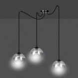 Lampa wisząca Gigi III | 3 szklane kule | Emibig