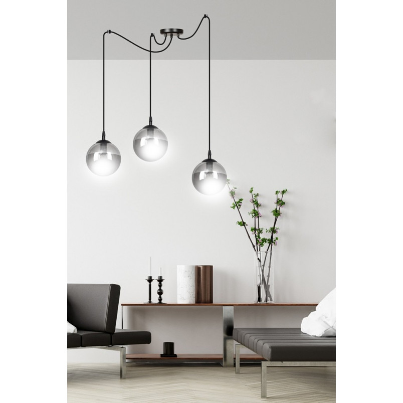 Lampa wisząca Gigi III | 3 szklane kule | Emibig