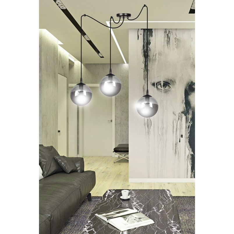 Lampa wisząca Gigi III | 3 szklane kule | Emibig