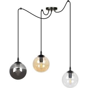 Lampa wisząca Gigi III - kolorowe szkło, 3xE14 | Emibig