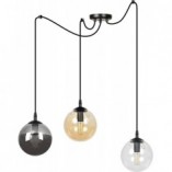 Lampa wisząca Gigi III - kolorowe szkło, 3xE14 | Emibig