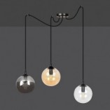 Lampa wisząca Gigi III - kolorowe szkło, 3xE14 | Emibig