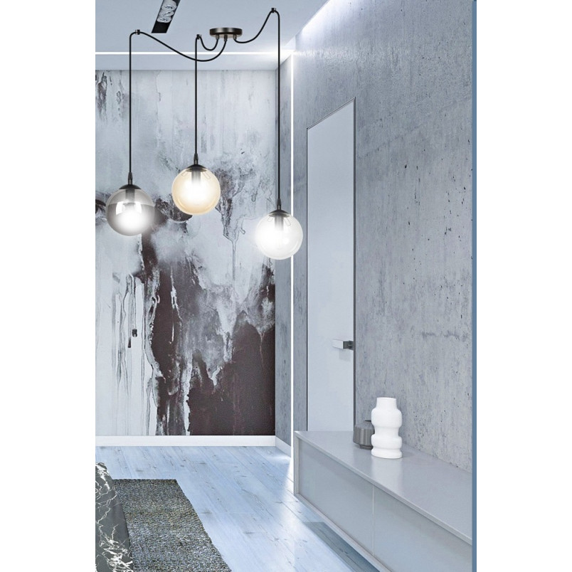 Lampa wisząca Gigi III - kolorowe szkło, 3xE14 | Emibig