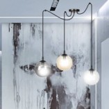 Lampa wisząca Gigi III - kolorowe szkło, 3xE14 | Emibig