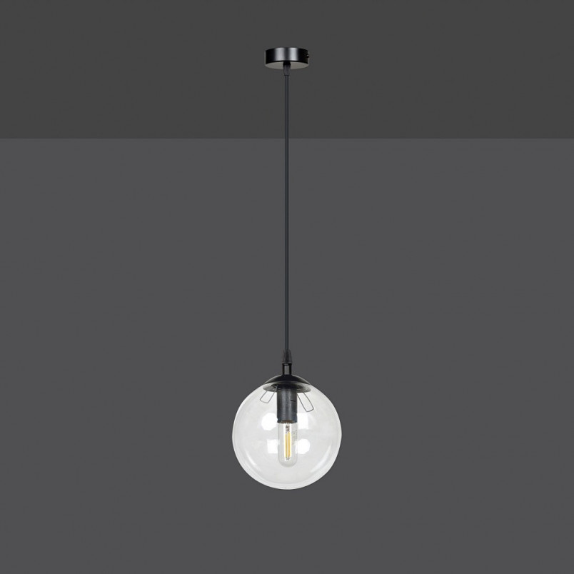 Lampa wisząca Cosmo - szklana kula 12cm | Emibig