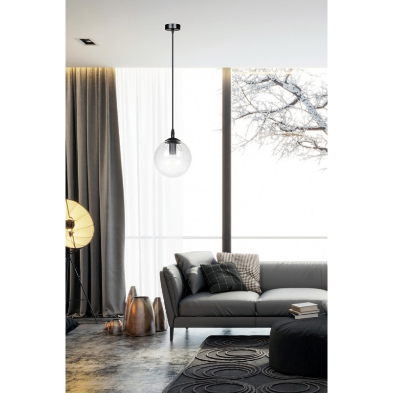 Lampa wisząca Cosmo - szklana kula 12cm | Emibig