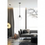 Lampa wisząca Cosmo - szklana kula 12cm | Emibig
