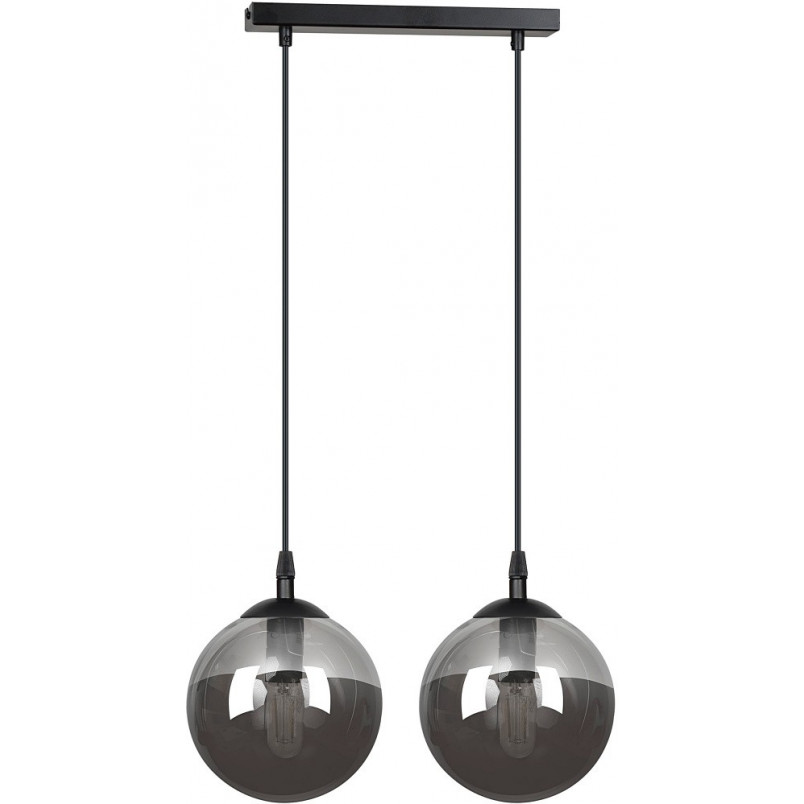 Lampa wisząca Cosmo II Emibig - Szklane kule, grafit