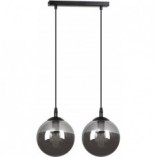 Lampa wisząca Cosmo II Emibig - Szklane kule, grafit