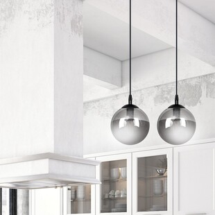 Lampa wisząca Cosmo II Emibig - Szklane kule, grafit