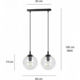 Lampa wisząca Cosmo II Emibig - Szklane kule | Kup teraz!