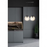 Lampa wisząca Cosmo II - szklane kule, bursztynowa | Emibig