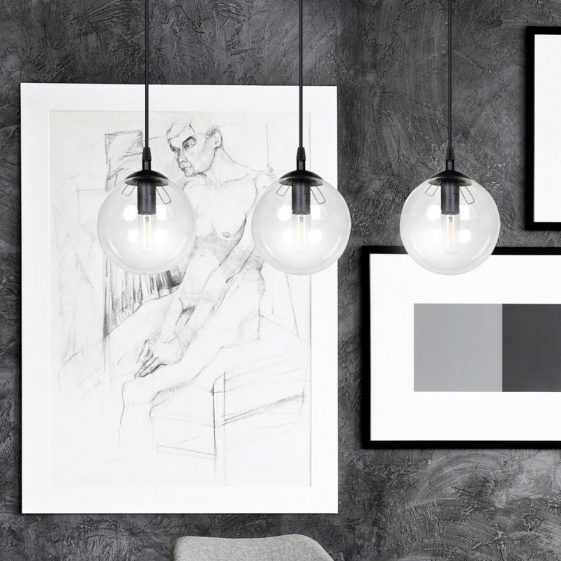 Lampa wisząca Cosmo III - szklane kule, Emibig | Kup online