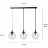 Lampa wisząca Cosmo III - szklane kule, Emibig | Kup online