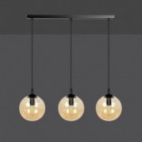 Lampa Cosmo III - Szklane Kule, Bursztynowy Odcień | Emibig