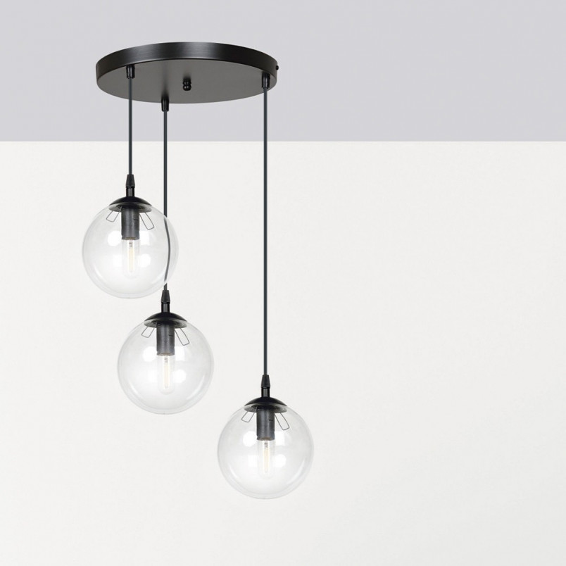 Lampa wisząca Cosmo III - Szklane kule Emibig | Kup online