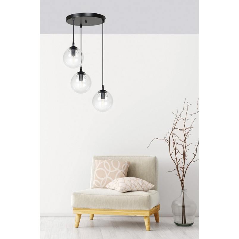 Lampa wisząca Cosmo III - Szklane kule Emibig | Kup online