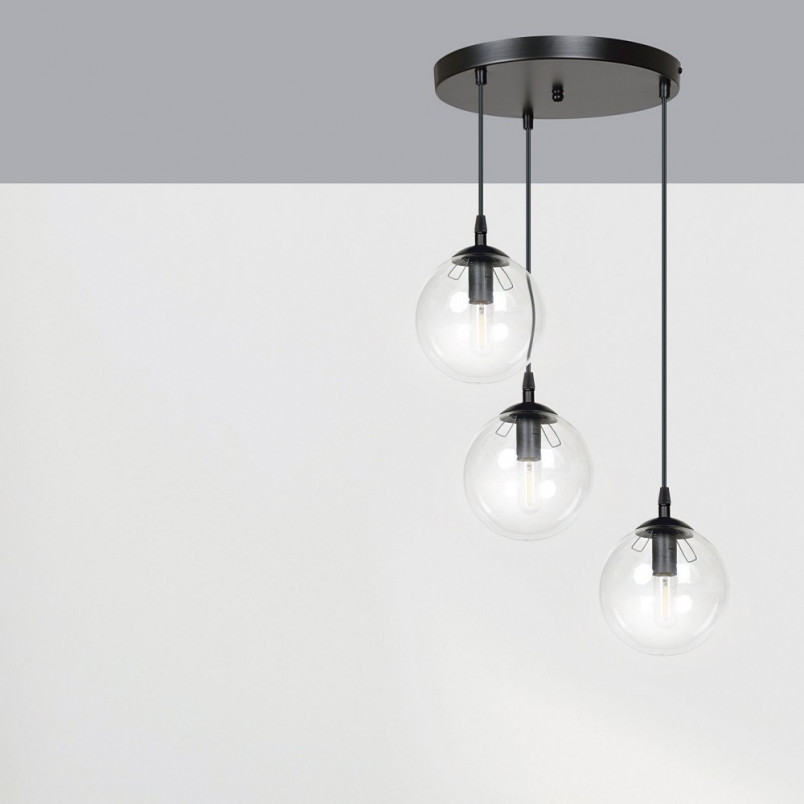 Lampa wisząca Cosmo III - Szklane kule Emibig | Kup online