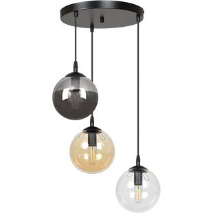 Lampa wisząca Cosmo III - kolorowe szkło, Emibig | Kup teraz!