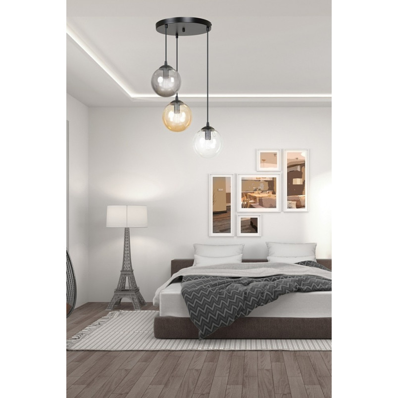 Lampa wisząca Cosmo III - kolorowe szkło, Emibig | Kup teraz!