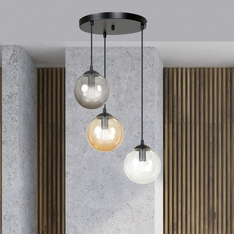 Lampa wisząca Cosmo III - kolorowe szkło, Emibig | Kup teraz!