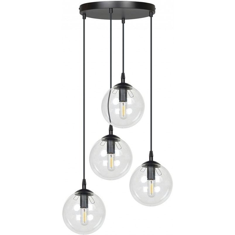 Lampa wisząca Cosmo IV - Szklane kule, E14, Emibig