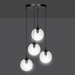 Lampa wisząca Cosmo IV - Szklane kule, E14, Emibig