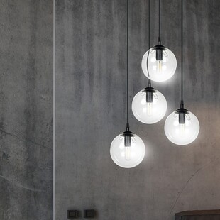 Lampa wisząca Cosmo IV - Szklane kule, E14, Emibig