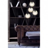 Lampa wisząca Cosmo IV - szklane kule, bursztyn, Emibig