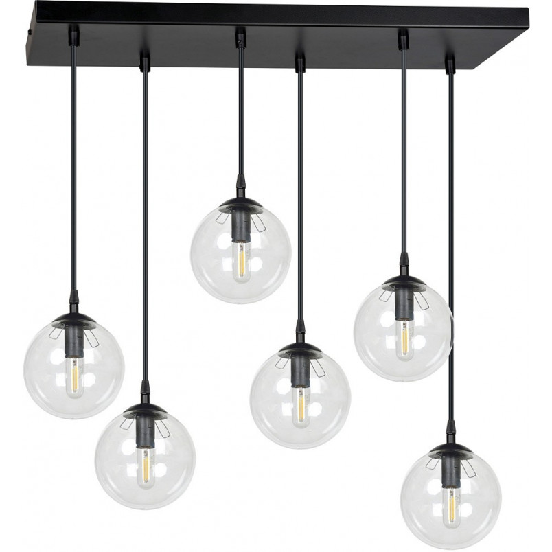 Lampa wisząca Cosmo VI Emibig - Szklane kule, 6 punktów
