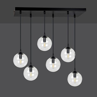 Lampa wisząca Cosmo VI Emibig - Szklane kule, 6 punktów
