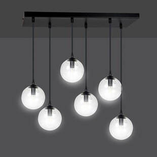 Lampa wisząca Cosmo VI Emibig - Szklane kule, 6 punktów