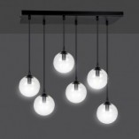 Lampa wisząca Cosmo VI Emibig - Szklane kule, 6 punktów
