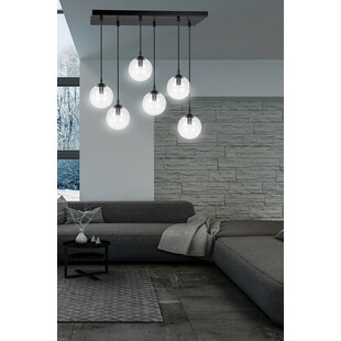 Lampa wisząca Cosmo VI Emibig - Szklane kule, 6 punktów