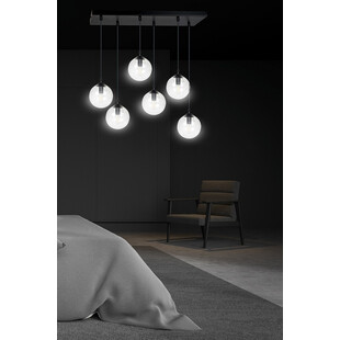 Lampa wisząca Cosmo VI Emibig - Szklane kule, 6 punktów