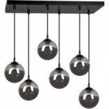 Lampa wisząca Cosmo VI - 6 punktów, szkło, Emibig