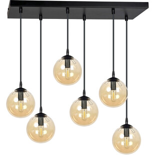 Lampa Wisząca Cosmo VI | Szkło, 6 Punktów | Emibig