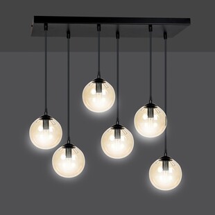 Lampa Wisząca Cosmo VI | Szkło, 6 Punktów | Emibig
