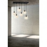 Lampa Wisząca Cosmo VI | Szkło, 6 Punktów | Emibig