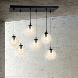 Lampa Wisząca Cosmo VI | Szkło, 6 Punktów | Emibig