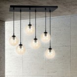Lampa Wisząca Cosmo VI | Szkło, 6 Punktów | Emibig