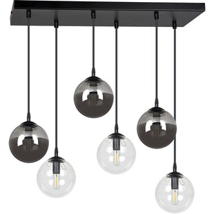 Lampa Wisząca Cosmo VI Emibig | Szklane Kule, Grafit