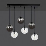 Lampa Wisząca Cosmo VI Emibig | Szklane Kule, Grafit