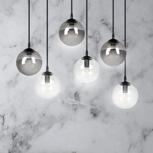 Lampa Wisząca Cosmo VI Emibig | Szklane Kule, Grafit