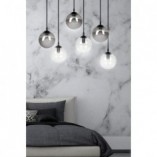 Lampa Wisząca Cosmo VI Emibig | Szklane Kule, Grafit