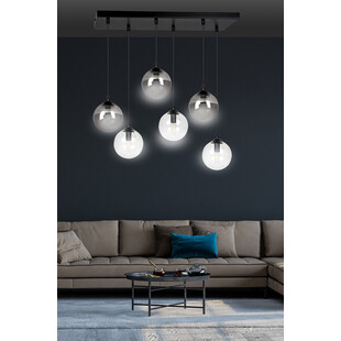 Lampa Wisząca Cosmo VI Emibig | Szklane Kule, Grafit